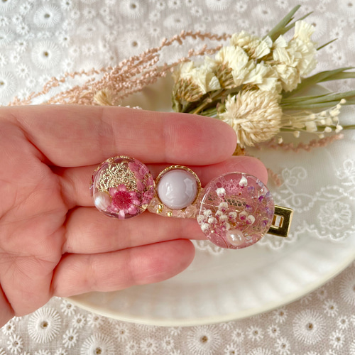 レジンヘアゴム・ポニーフック・ブローチ・ネックレス・ホルダーNo.952 レジンヘアゴム・ポニーフック・ブローチ・ネックレス・ホルダーNo.952