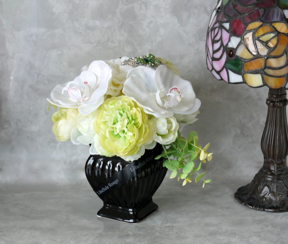 光触媒加工 胡蝶蘭 アレンジメント スワロフスキー