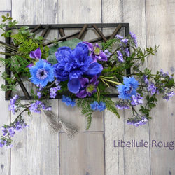 再再再販！ 渋めで深みのあるユーカリ＆ラベンダーのスワッグ フェイク