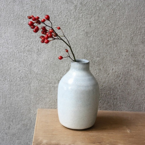 一輪差し花瓶（白色） 一輪挿し・花瓶・花器 funfango 通販