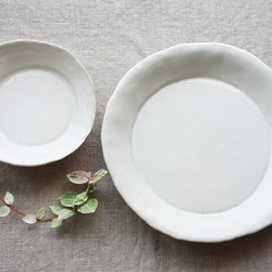 hirahiraまる皿（白） 4枚目の画像