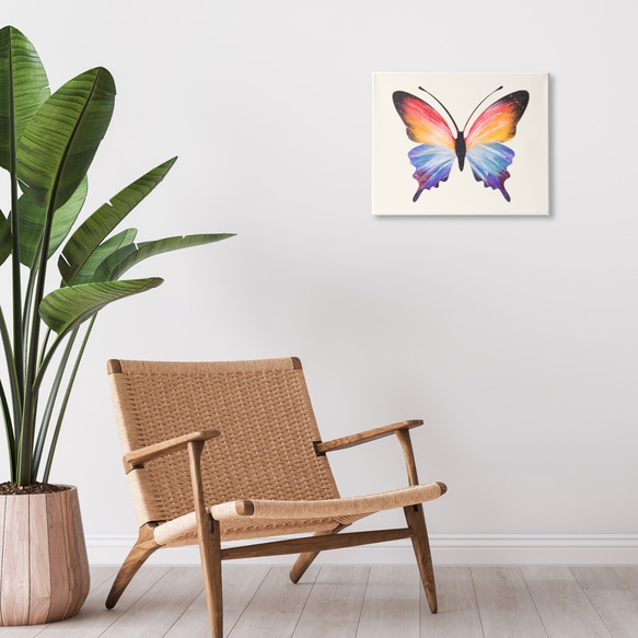 蝶々のシルエットアート 2枚目の画像