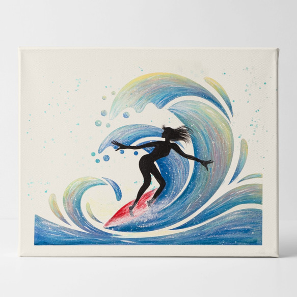 波のシルエットアート 1枚目の画像