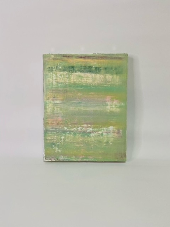 キャンバス油絵 専用 開花 パウルクレー風 飽きのこない抽象画 大きめ