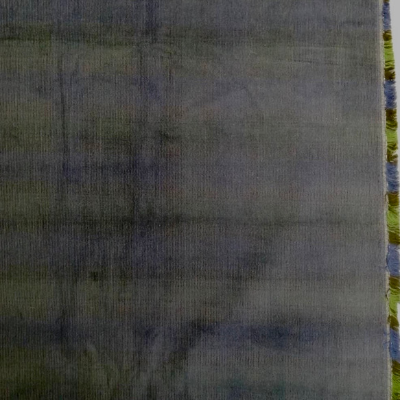 厚手　紺色綿コーデュロイ×ブラックウォッチ柄　リバーシブル生地　１ｍ単位　F100 4枚目の画像