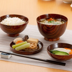 ケヤキのおーるいん椀　Ⅱ　あか 3枚目の画像