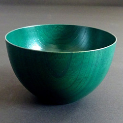 ケヤキ　まあるいボウル　みどり 1枚目の画像