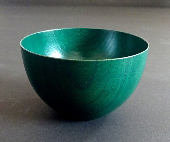 ケヤキ　まあるいボウル　みどり 1枚目の画像