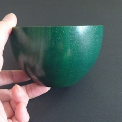 ケヤキ　まあるいボウル　みどり 3枚目の画像