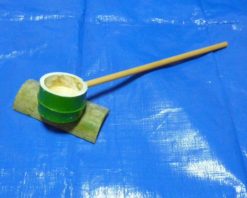 最高の 工芸品 置物 手作り (竹、柄杓付) - command-f.net