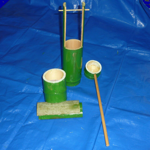 最高の 工芸品 置物 手作り (竹、柄杓付) - command-f.net