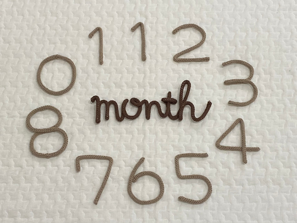 ウールレタ月齢フォト set 数字 month 雑貨・その他 Suu 通販
