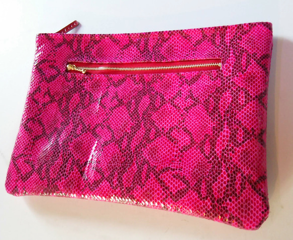 初*）様 YSL ピンク レザークラッチバッグ Saint Laurent Pre-Owned