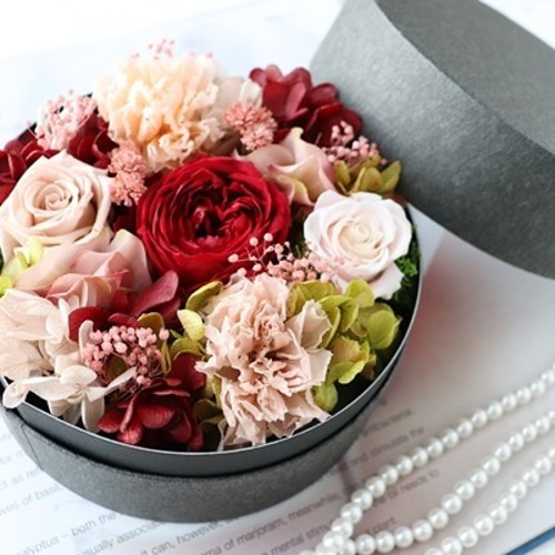 再販×4 ～愛を込めて～ フラワーボックス プリザーブドフラワー