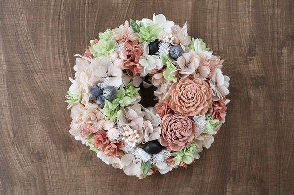 大人気！ リース アンティーク クラウドピンク mini 02 3枚目の画像