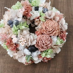 大人気！ リース アンティーク クラウドピンク mini 02 6枚目の画像