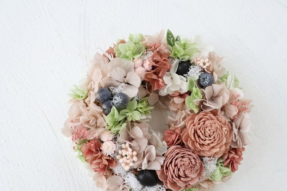 大人気！ リース アンティーク クラウドピンク mini 02 9枚目の画像