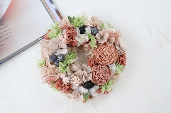 大人気！ リース アンティーク クラウドピンク mini 02 10枚目の画像