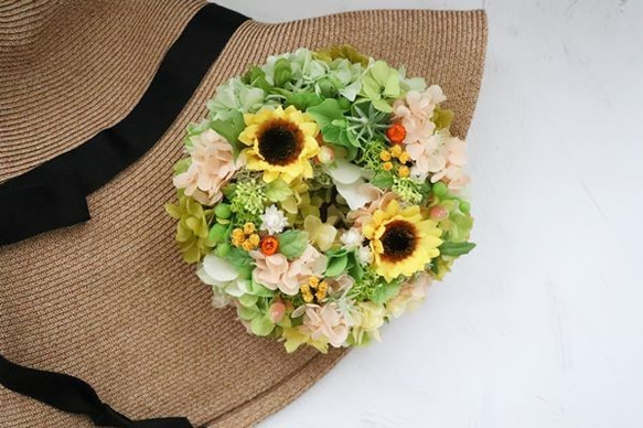 ひまわり リース mini ~Sunflower~ 5枚目の画像
