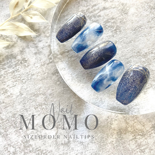 マグネットネイル✽ マグネット ニュアンス 大理石 結婚式 花嫁