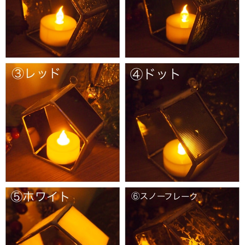 ☆LEDキャンドル付☆ペンタゴンのキャンドルホルダー【受注制