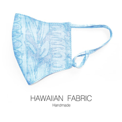 NEW! [ FABRIC MASK ] ■ アロハ ハワイアン ■ 布マスク 綿 薄地 紐付き 夏 男性 女性 子供 3枚目の画像