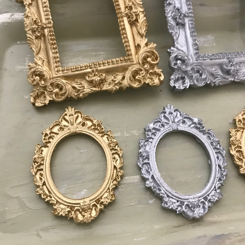 アンティーク 真鍮フレーム イタリア製 ヴィンテージ アートフレーム 5