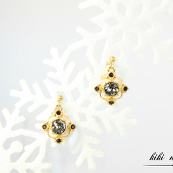 ♡ハンドメイド♡ビジューピアスイヤリング乙女座 1_a8ff65ba4b1a2857c342ba67bc55