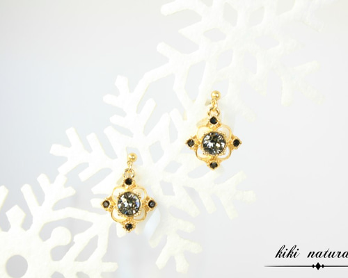 ♡ハンドメイド♡ビジューピアスイヤリング乙女座 1_a8ff65ba4b1a2857c342ba67bc55