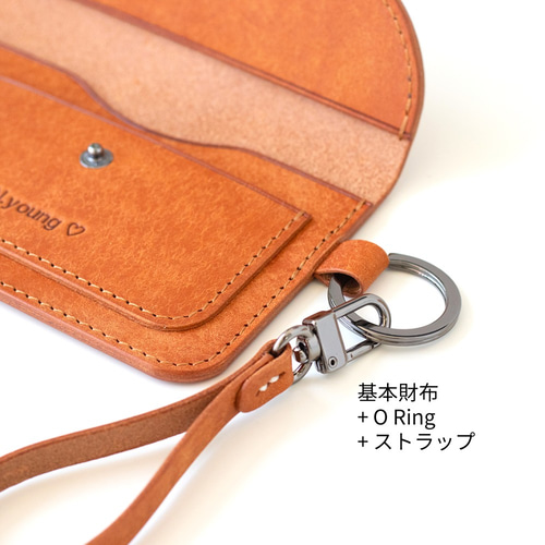 天然牛革 名入れ可 財布ギフト 名刺入れ ストラップ·キーリング カード