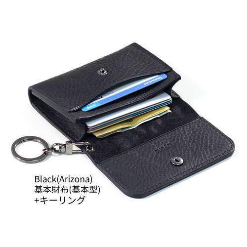 イタリア本革 刻印 大量収納 コンパクト 二つ折り財布