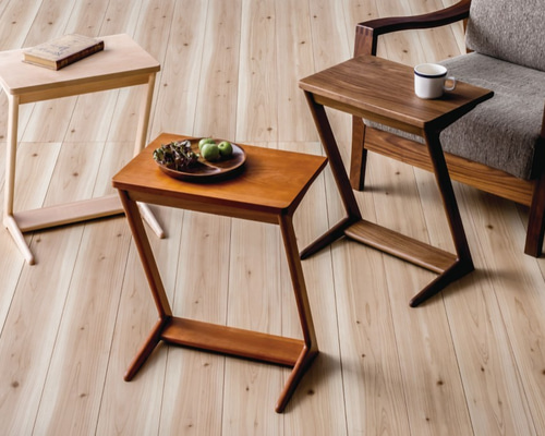 の*り様 飛騨家具 イバタインテリア STサイドテーブル 45 ウォールナット 0_b90eab8236887d2316c41568dfec