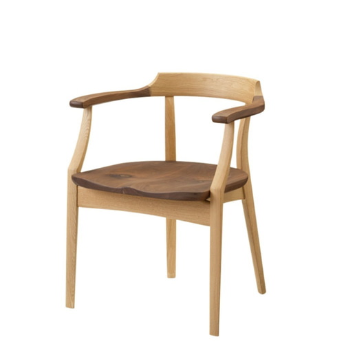 飛騨の家具 サイン アームチェア ウォルナット×オーク DCA-K184 イバタ