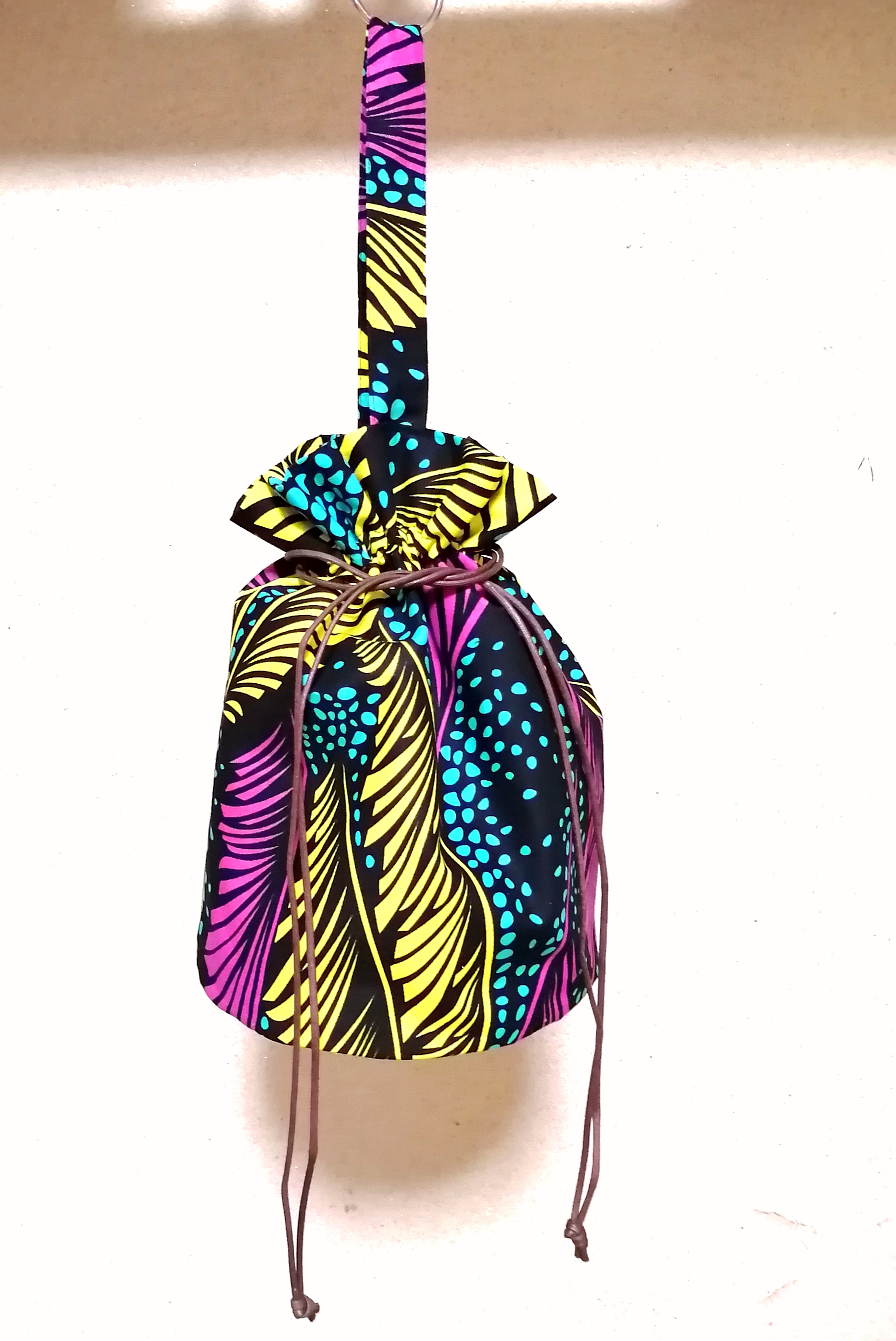 ハレノヒバッグ　3way 巾着トートバッグ　ネオン