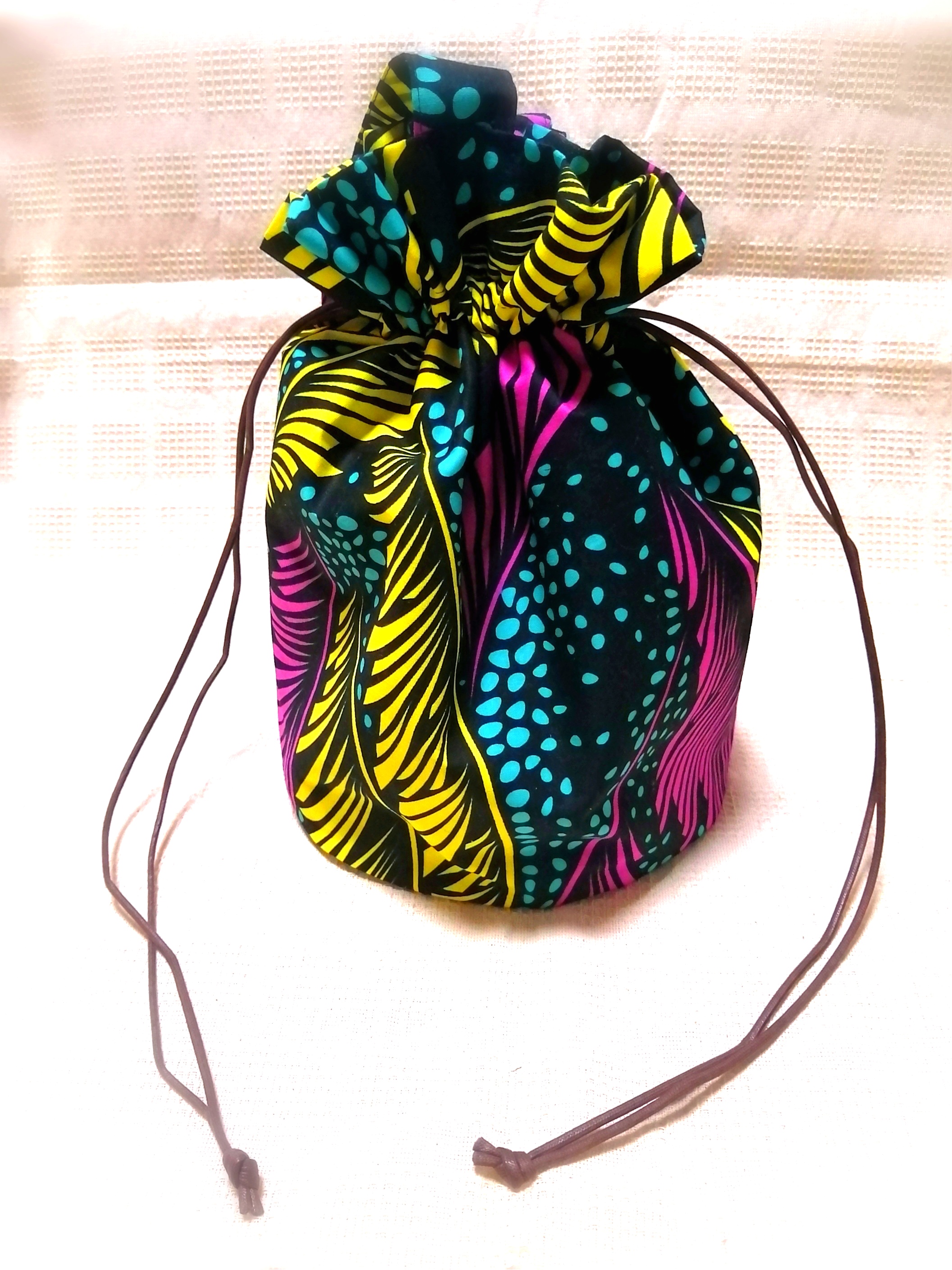 ハレノヒバッグ　3way 巾着トートバッグ　ネオン