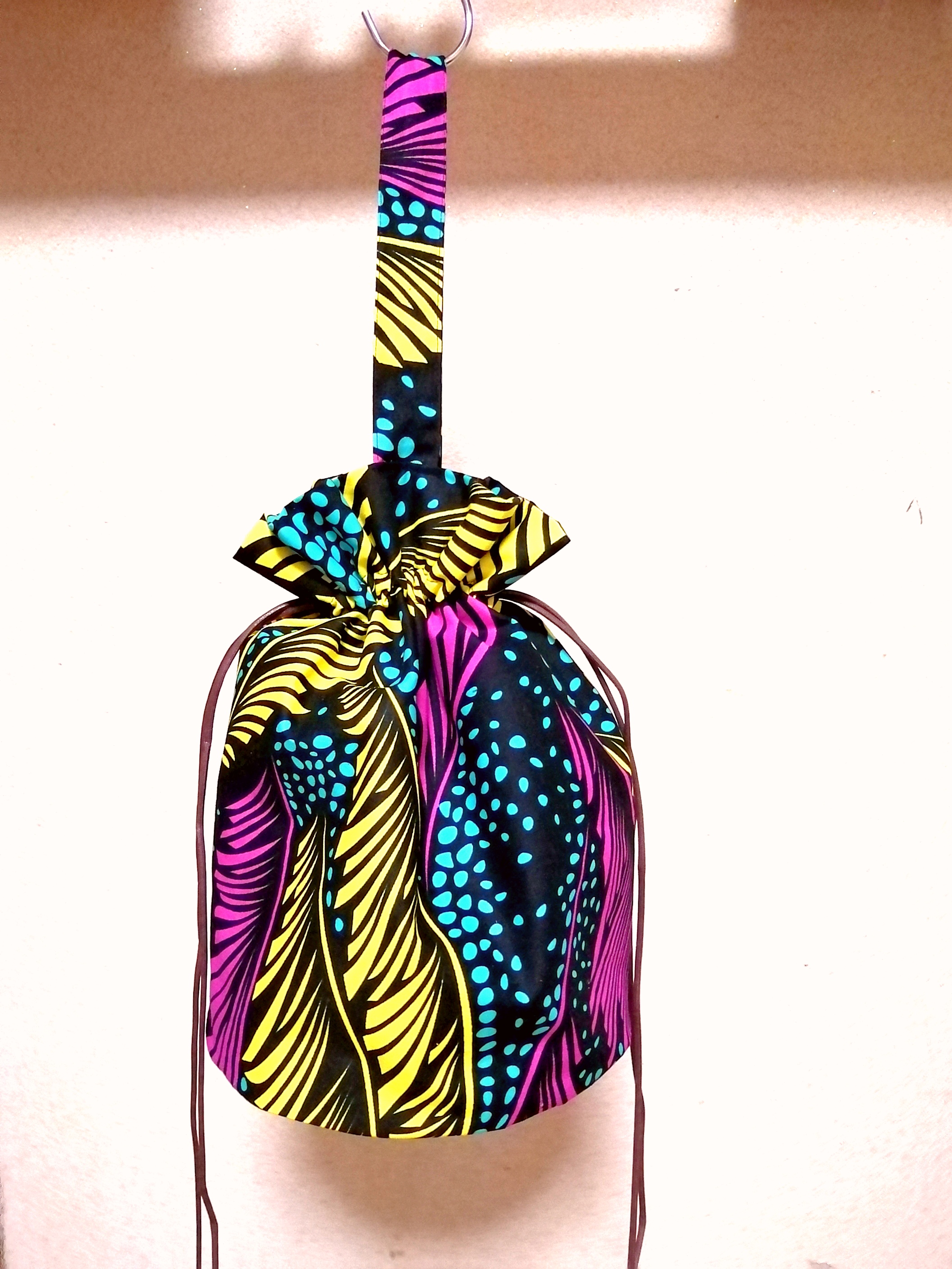 ハレノヒバッグ　3way 巾着トートバッグ　ネオン