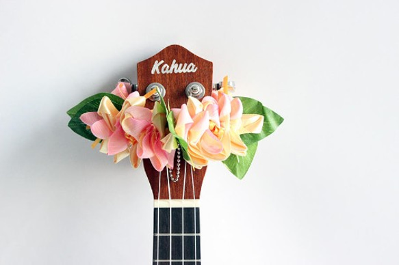 尤克里裡絲帶雷夏威夷工藝尤克里裡背帶樂器配件番紅花吉他阿羅哈音樂會用 第9張的照片