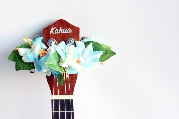 ウクレレリボンレイ ハワイアンクラフト ウクレレストラップ