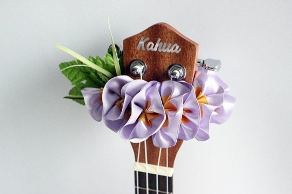 尤克里裡絲帶花環夏威夷工藝尤克里裡背帶樂器配件雞蛋花吉他阿羅哈音樂會用 第3張的照片