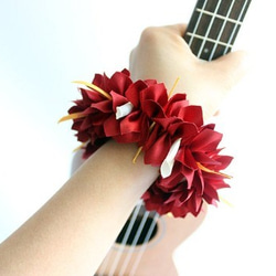 尤克里裡絲帶花環夏威夷工藝尤克里裡背帶樂器配件三角梅吉他阿羅哈音樂會用 第10張的照片