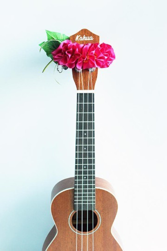 尤克里裡絲帶花環夏威夷工藝尤克里裡背帶樂器配件雞蛋花吉他阿羅哈音樂會用 第6張的照片