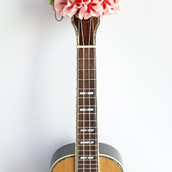尤克里裡絲帶花環夏威夷工藝尤克里裡背帶樂器配件雞蛋花吉他阿羅哈音樂會用 第4張的照片
