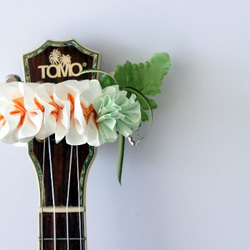 感謝価格❣️Aloha～❣️プルメリア、バラ、ウクレレ夏アレンジ❁⃘*.゜ 感謝価格❣️Aloha～❣️プルメリア、バラ、ウクレレ夏アレンジ❁⃘*.゜