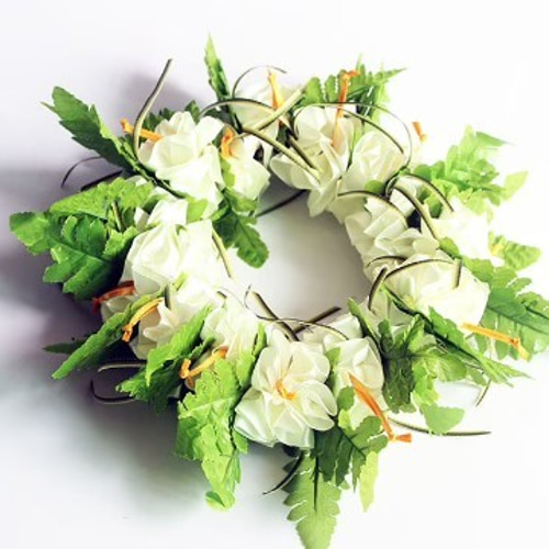 花冠 花冠 ひまわり ウェディング ヘッドドレス 花かんむり 造花 髪飾り