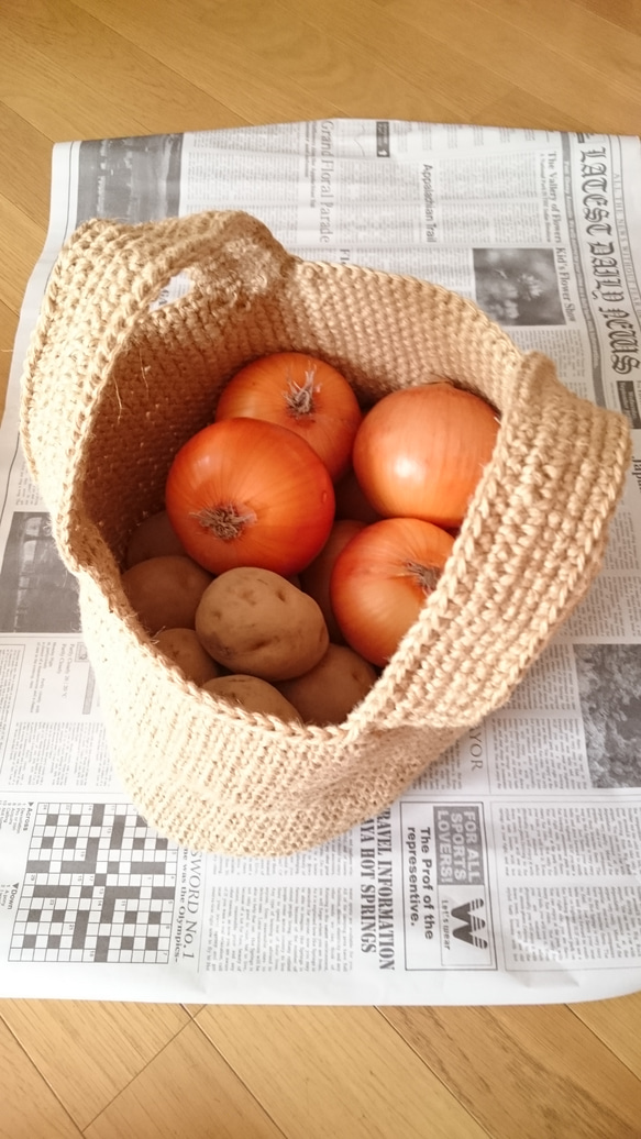 プラスチック野菜かご手付き５個