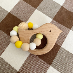 再400販 しましまビーズ♩無着色 赤ちゃん 歯固め 6枚目の画像