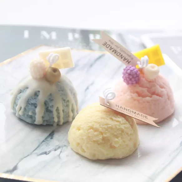 "39.アイスクリーム型 シリコンモールド キャンドル 粘土 アロマストーン 韓国 2枚目の画像