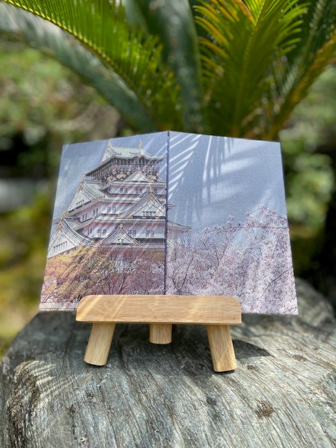 御城印帳(大阪城)　『シルクの生地を使用』