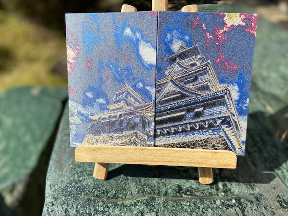 御城印帳(熊本城)　『シルクの生地を使用』 1枚目の画像