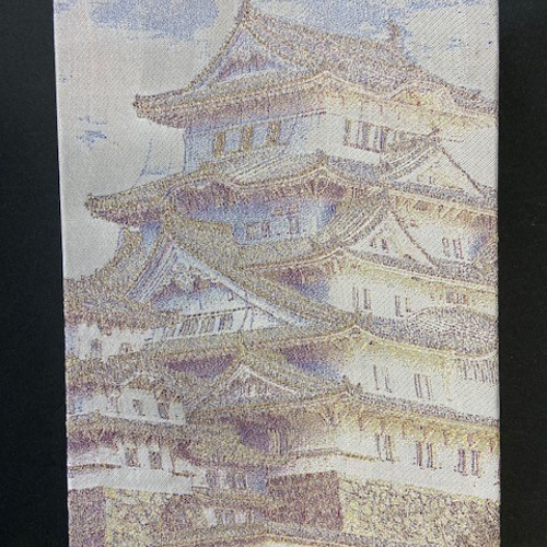 御城印帳(姫路城【金糸使用バージョン】) 『シルクの生地+金糸